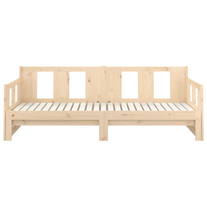 Slaapbank Uitschuifbaar Massief Grenenhout 2X(90X200) Cm