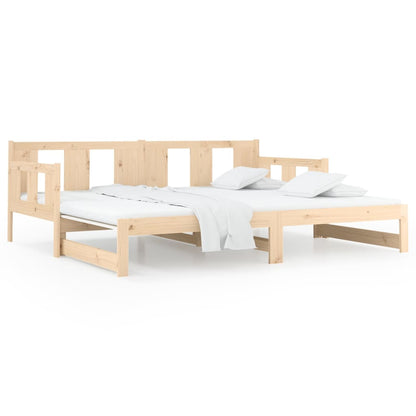 Slaapbank Uitschuifbaar Massief Grenenhout 2X(90X190) Cm