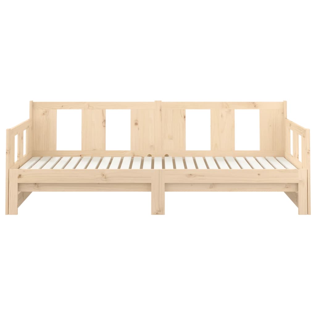 Slaapbank Uitschuifbaar Massief Grenenhout 2X(90X190) Cm