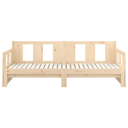 Slaapbank Uitschuifbaar Massief Grenenhout 2X(90X190) Cm