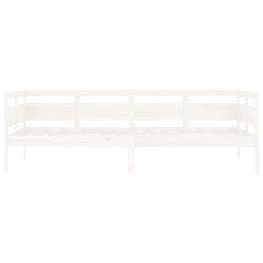 Slaapbank Massief Grenenhout Wit 90X200 Cm