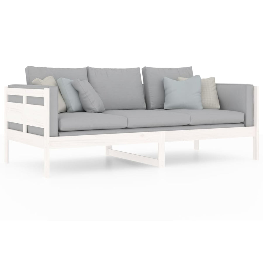 Slaapbank Massief Grenenhout Wit 90X200 Cm