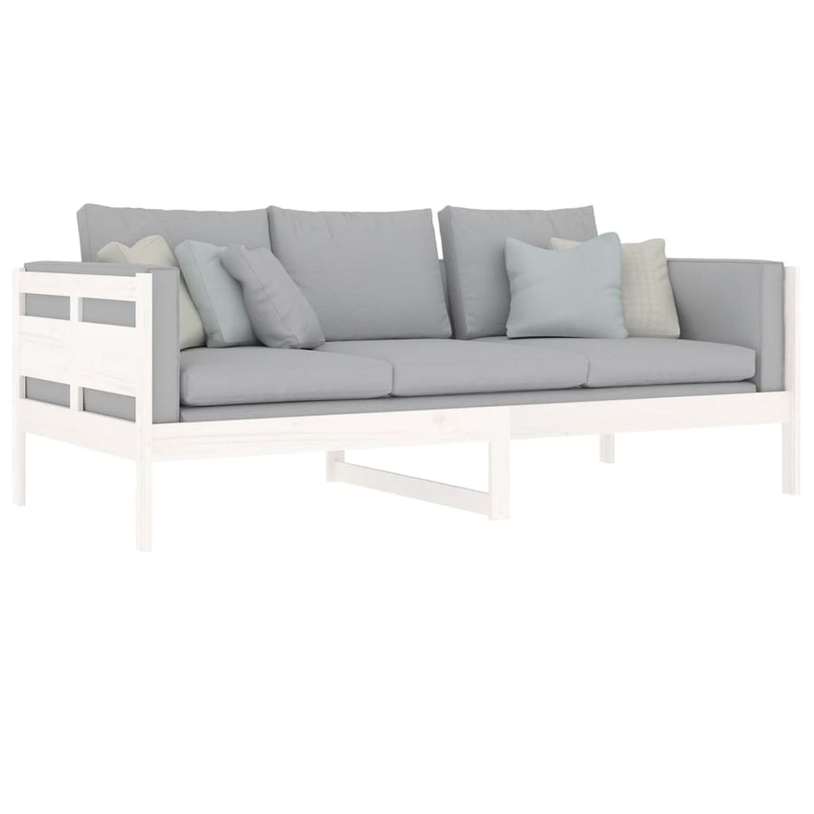 Slaapbank Massief Grenenhout Wit 90X200 Cm