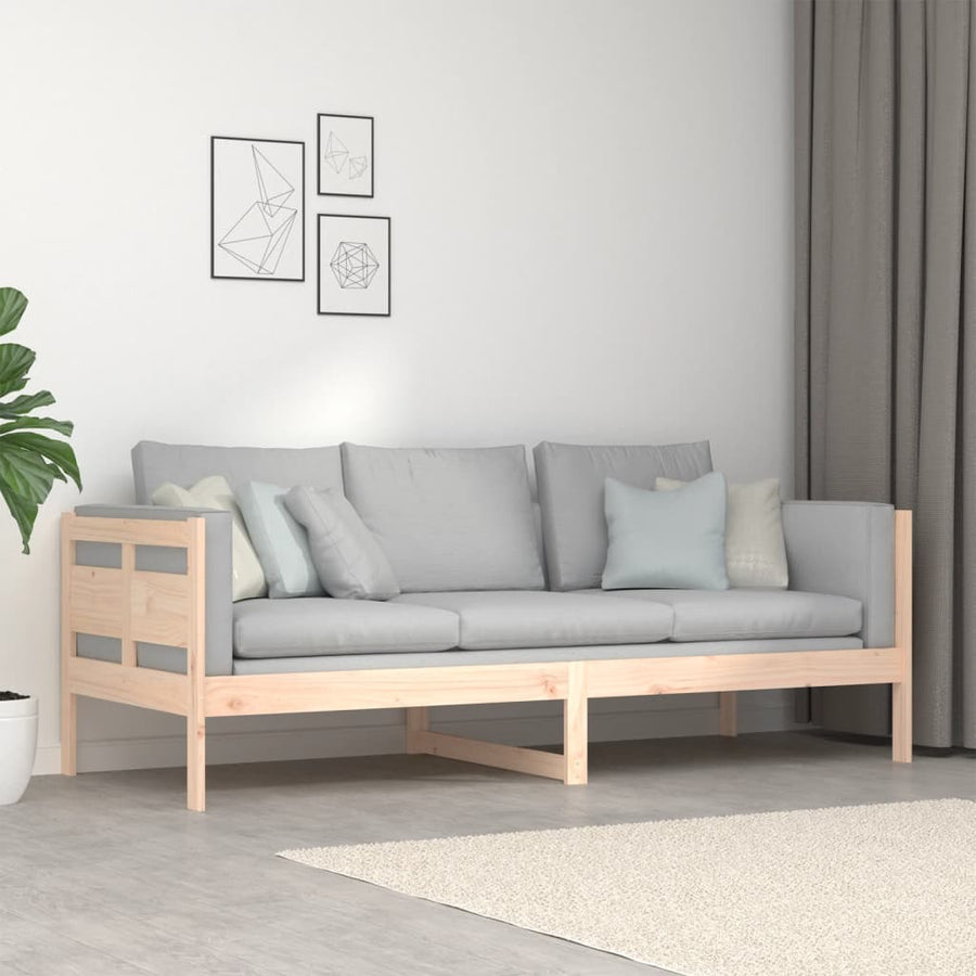 Slaapbank Massief Grenenhout 80X200 Cm 80 x 200 cm Naturel