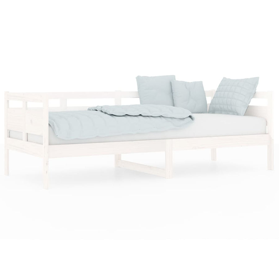 Slaapbank Massief Grenenhout Wit 80X200 Cm 80 x 200 cm