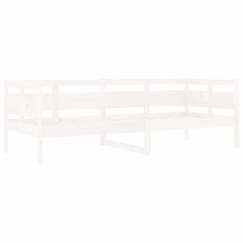 Slaapbank Massief Grenenhout Wit 80X200 Cm 80 x 200 cm