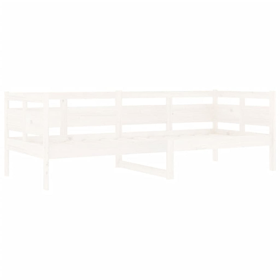 Slaapbank Massief Grenenhout Wit 80X200 Cm 80 x 200 cm