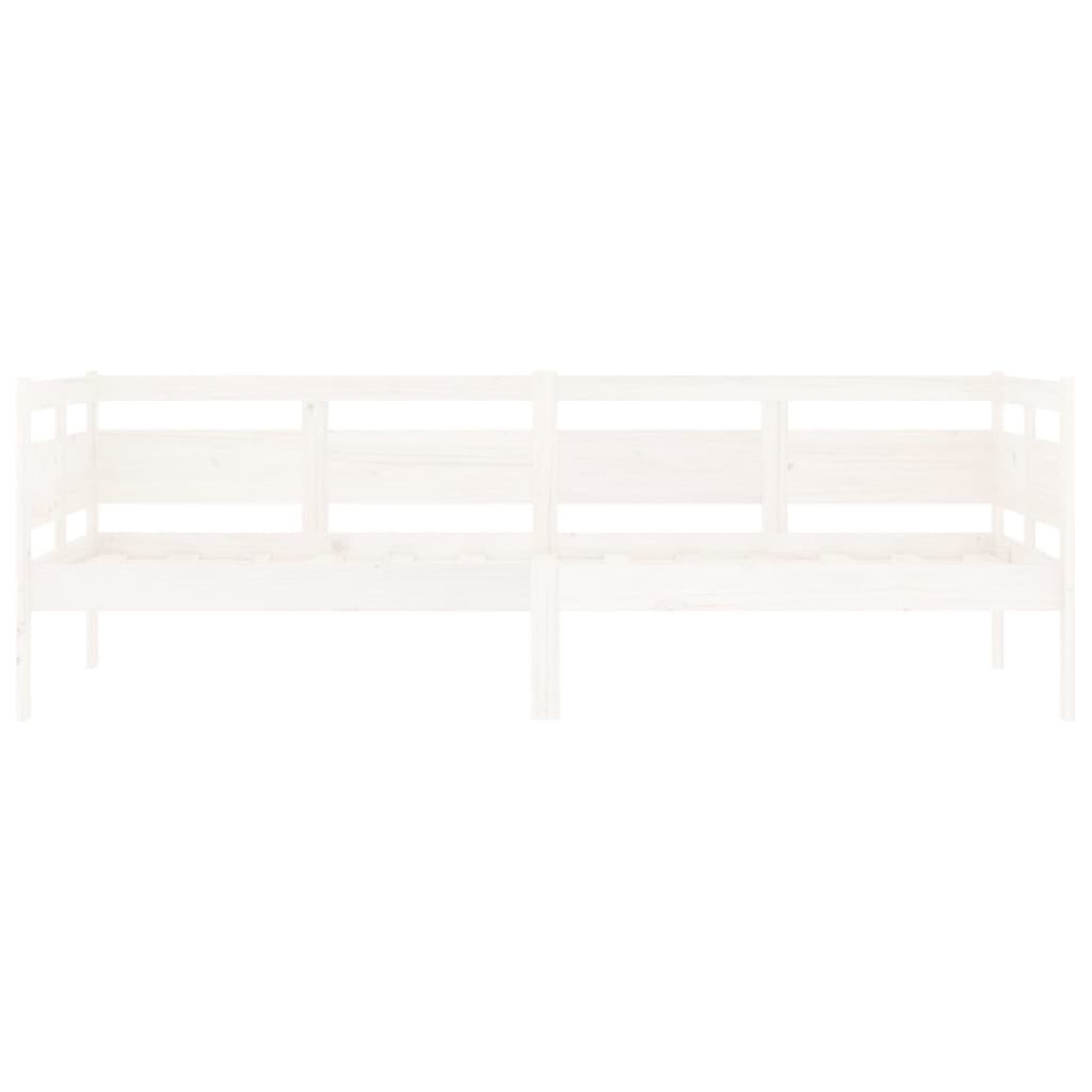 Slaapbank Massief Grenenhout Wit 80X200 Cm 80 x 200 cm