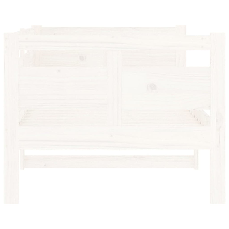 Slaapbank Massief Grenenhout Wit 80X200 Cm 80 x 200 cm