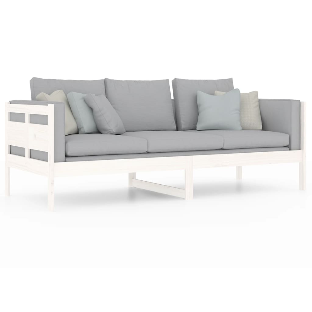 Slaapbank Massief Grenenhout Wit 80X200 Cm 80 x 200 cm