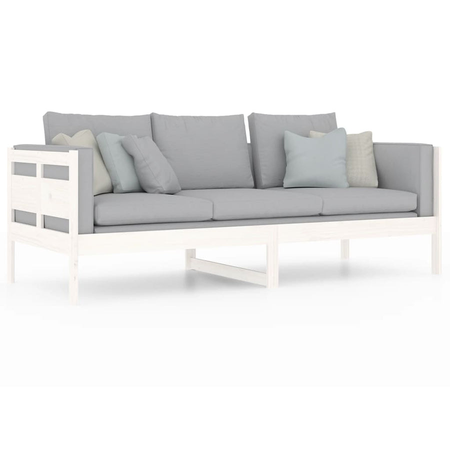 Slaapbank Massief Grenenhout Wit 80X200 Cm 80 x 200 cm