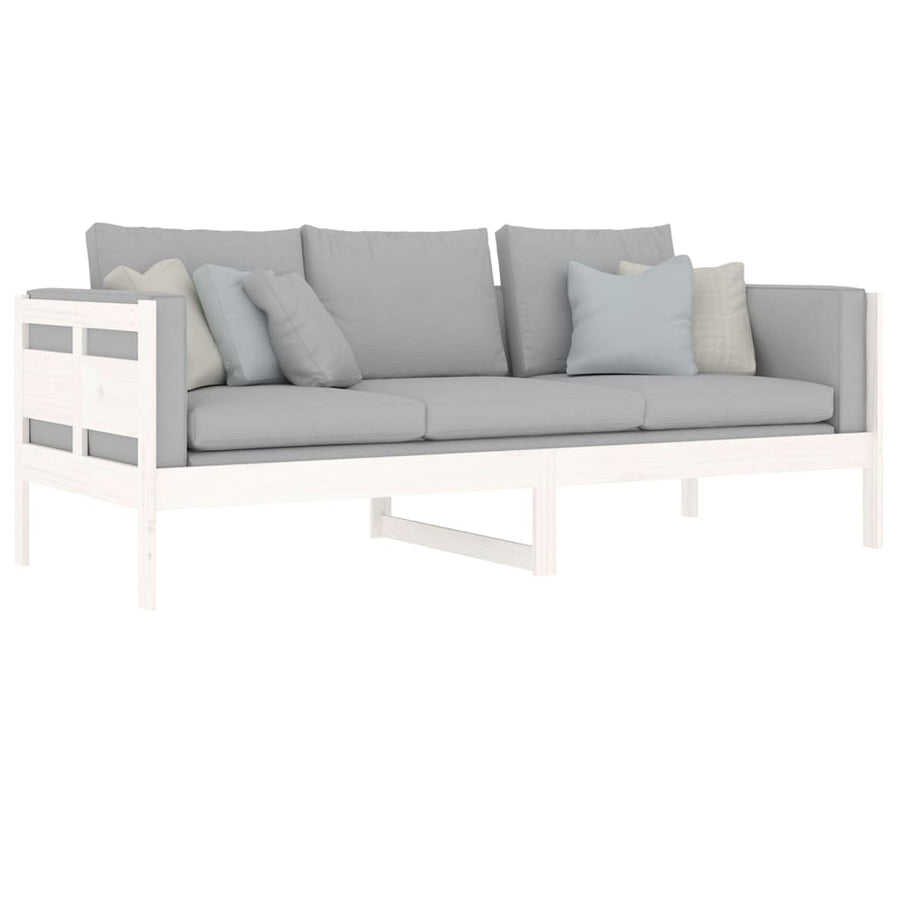 Slaapbank Massief Grenenhout Wit 80X200 Cm 80 x 200 cm