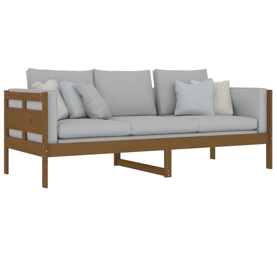 Slaapbank Massief Grenenhout Honingbruin 80X200 Cm