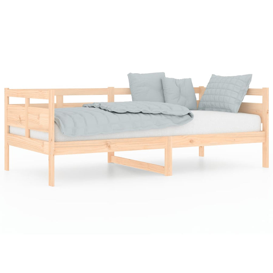 Slaapbank Massief Grenenhout 90X190 Cm 90 x 190 cm Naturel