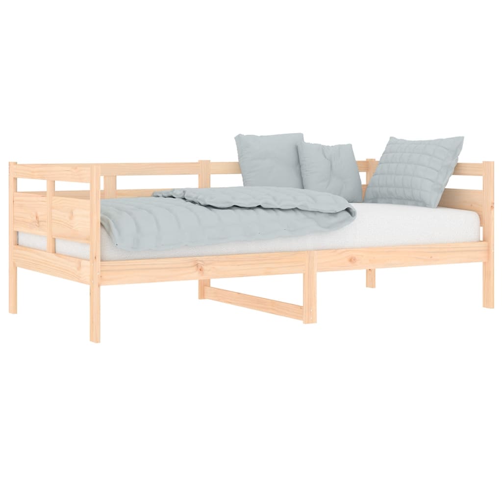 Slaapbank Massief Grenenhout 90X190 Cm 90 x 190 cm Naturel