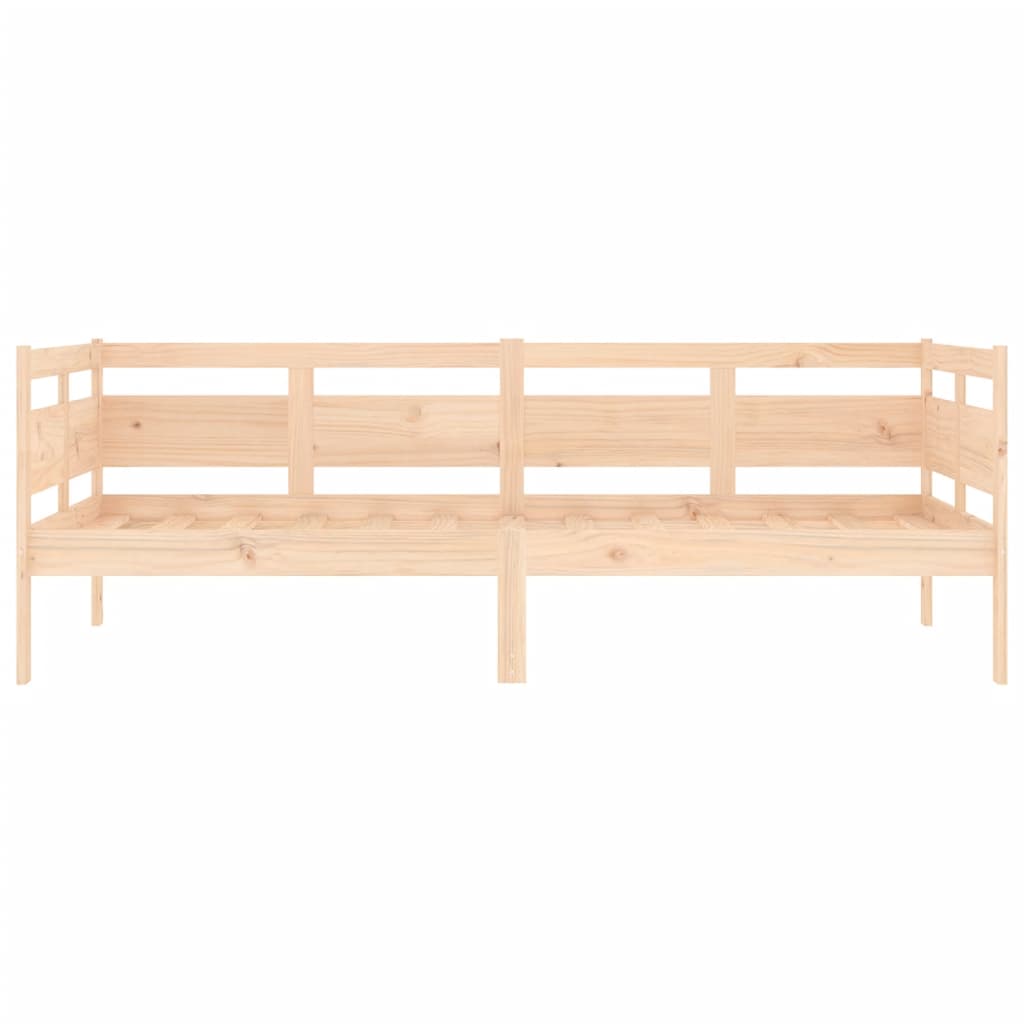 Slaapbank Massief Grenenhout 90X190 Cm 90 x 190 cm Naturel