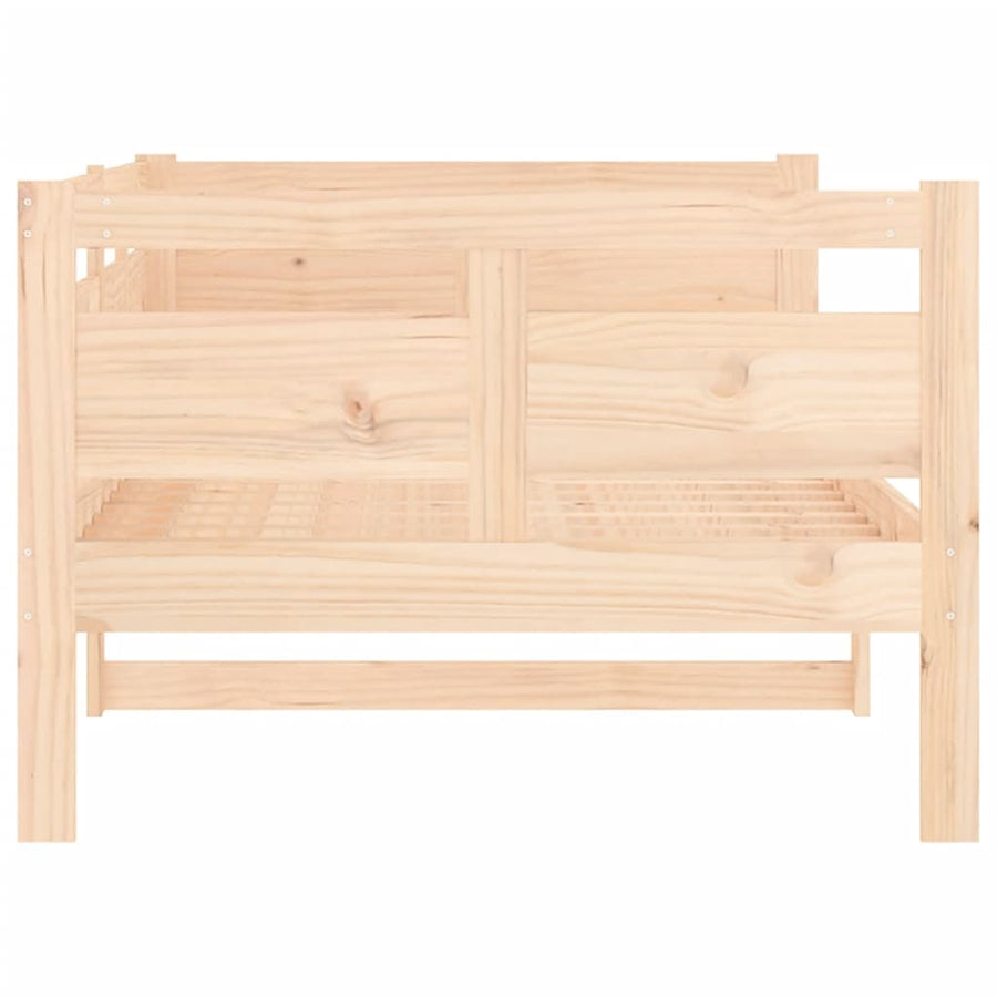 Slaapbank Massief Grenenhout 90X190 Cm 90 x 190 cm Naturel