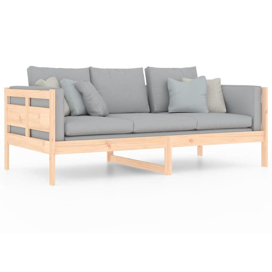 Slaapbank Massief Grenenhout 90X190 Cm 90 x 190 cm Naturel