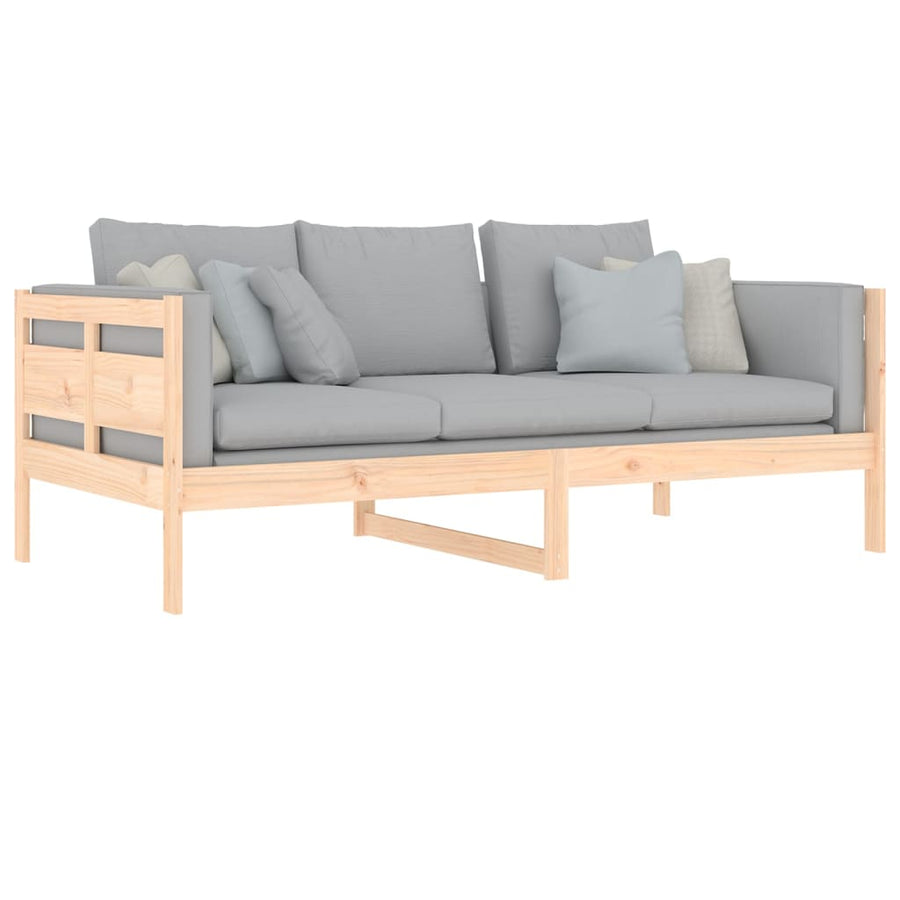 Slaapbank Massief Grenenhout 90X190 Cm 90 x 190 cm Naturel