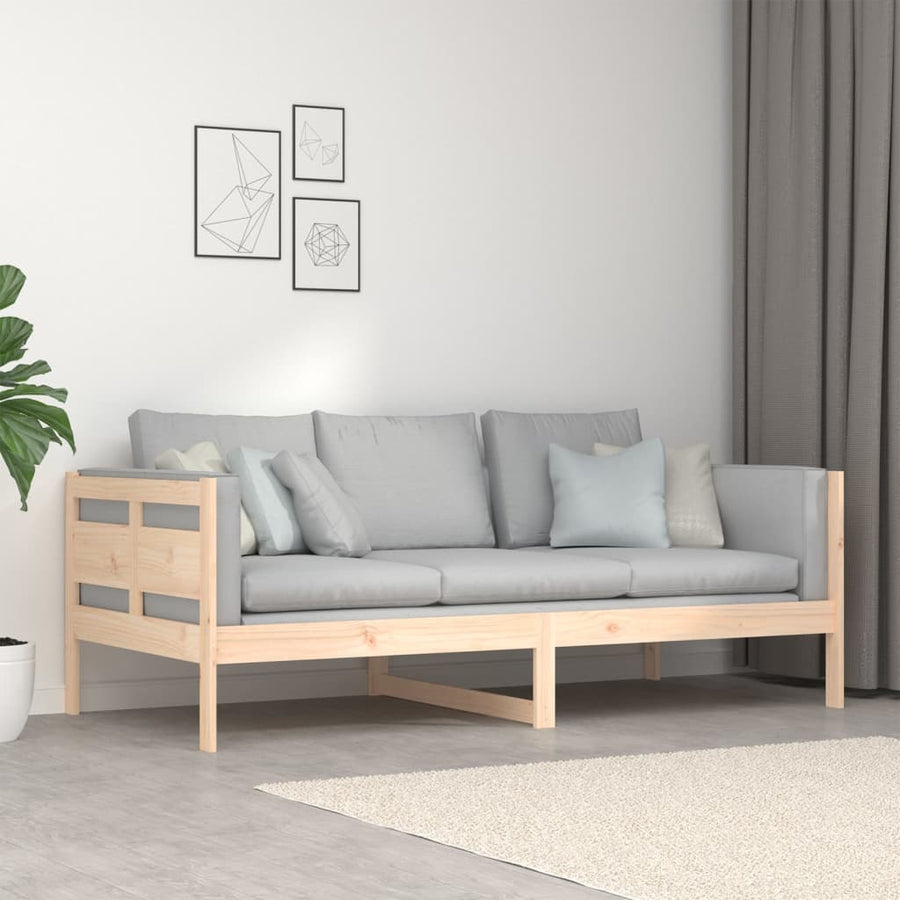 Slaapbank Massief Grenenhout 90X190 Cm 90 x 190 cm Naturel