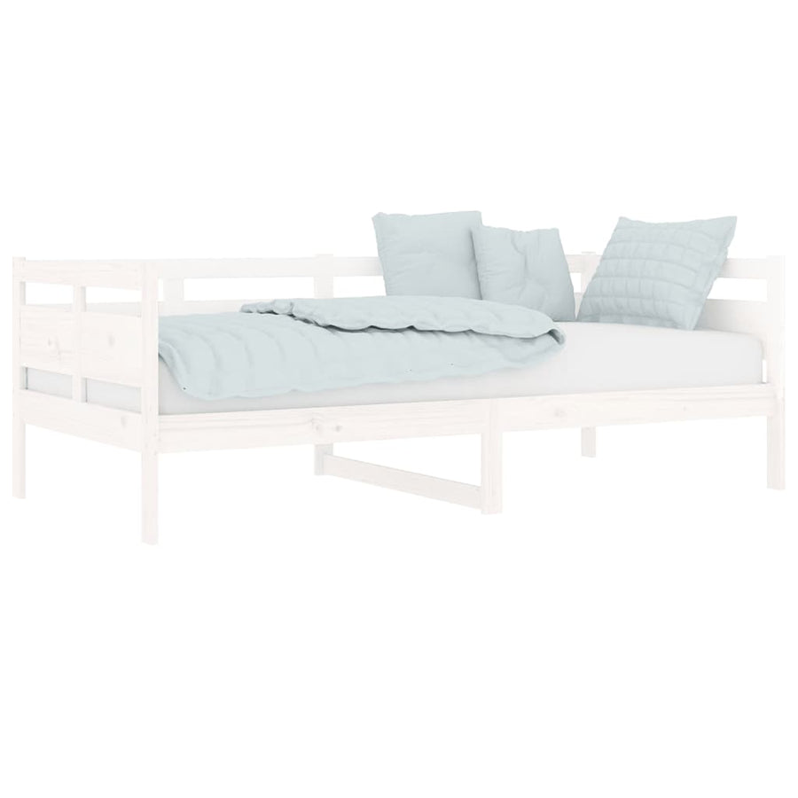 Slaapbank Massief Grenenhout Wit 90X190 Cm