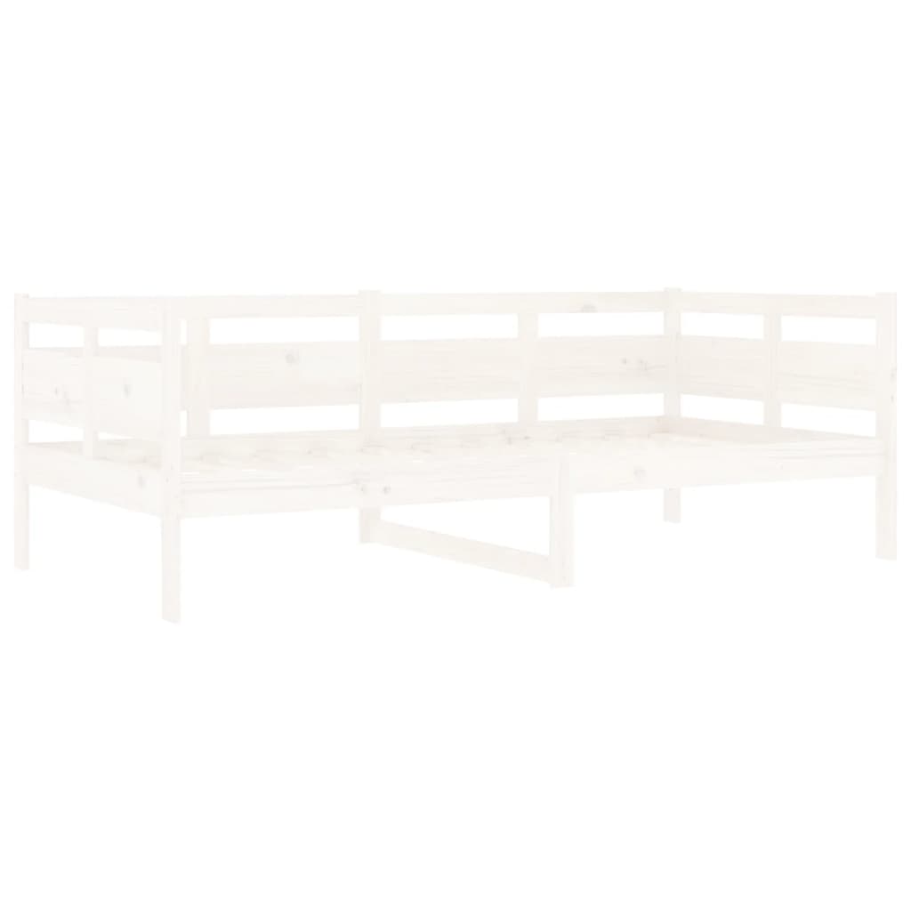 Slaapbank Massief Grenenhout Wit 90X190 Cm