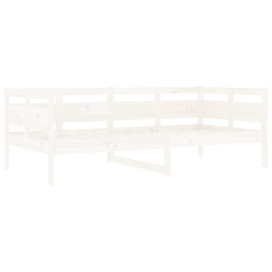 Slaapbank Massief Grenenhout Wit 90X190 Cm