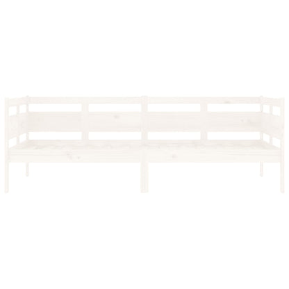 Slaapbank Massief Grenenhout Wit 90X190 Cm