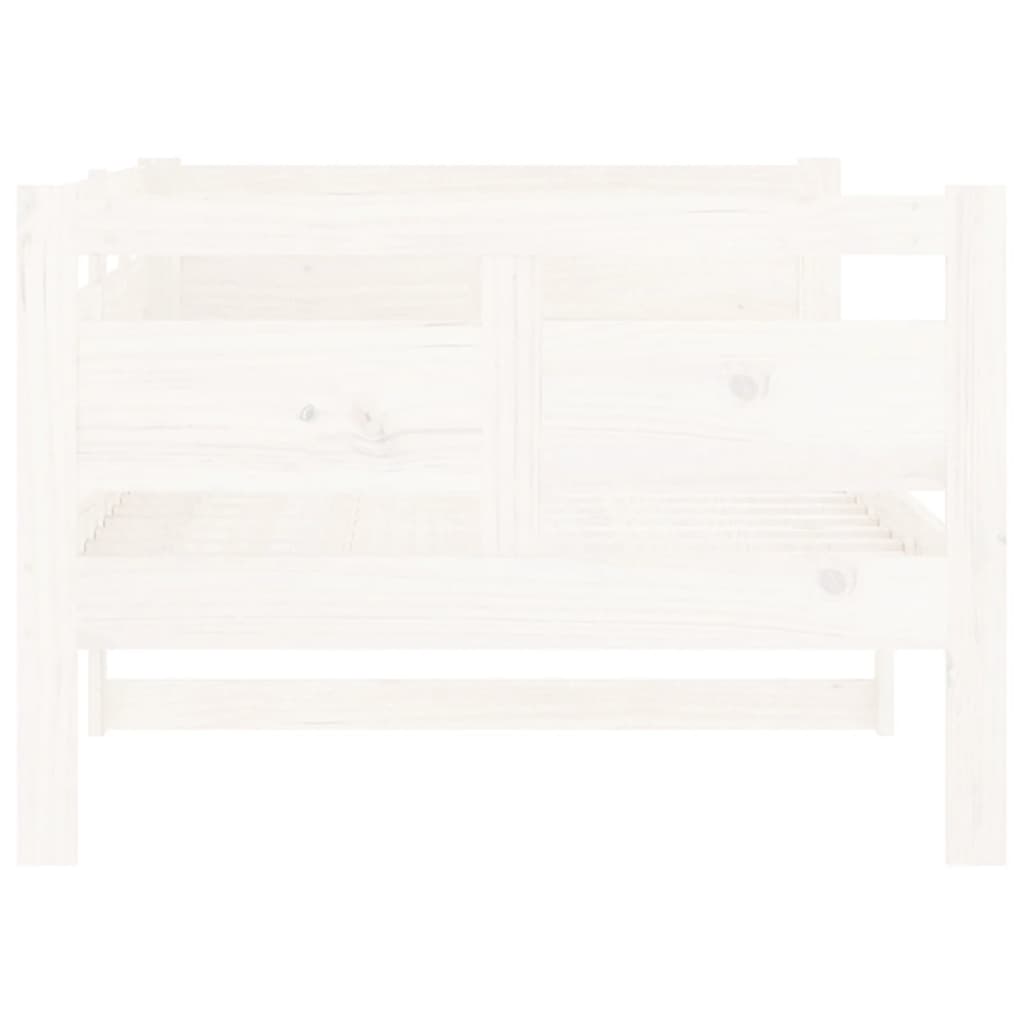 Slaapbank Massief Grenenhout Wit 90X190 Cm