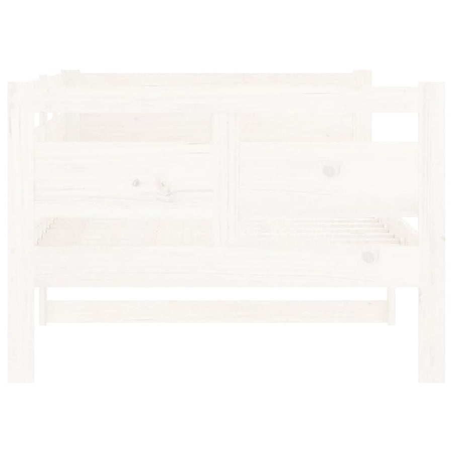 Slaapbank Massief Grenenhout Wit 90X190 Cm