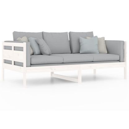 Slaapbank Massief Grenenhout Wit 90X190 Cm