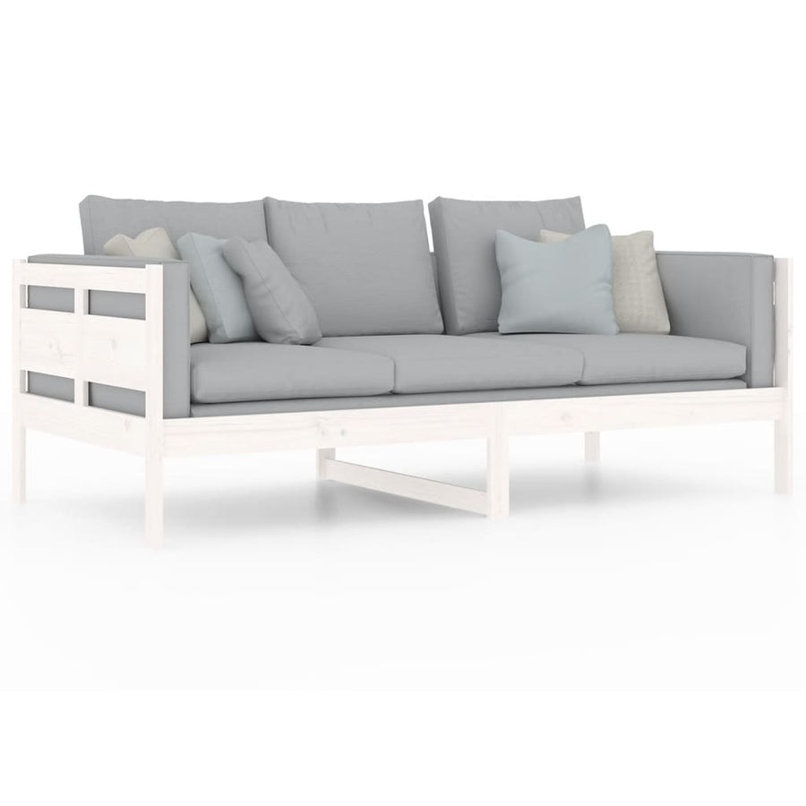 Slaapbank Massief Grenenhout Wit 90X190 Cm