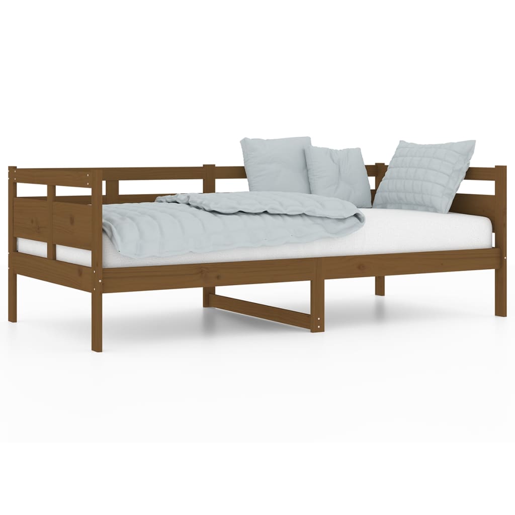 Slaapbank Massief Grenenhout Honingbruin 90X190 Cm