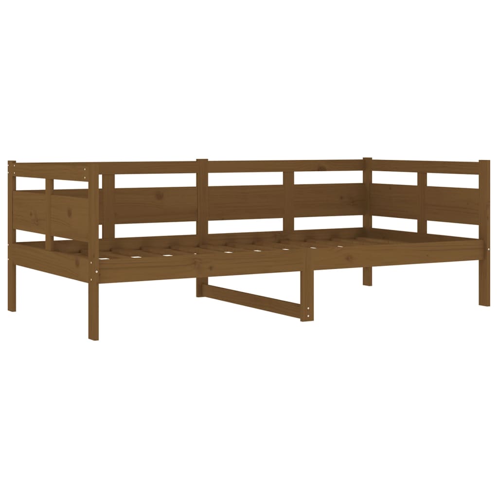 Slaapbank Massief Grenenhout Honingbruin 90X190 Cm