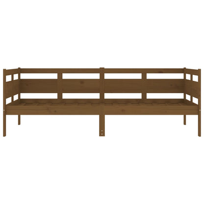 Slaapbank Massief Grenenhout Honingbruin 90X190 Cm