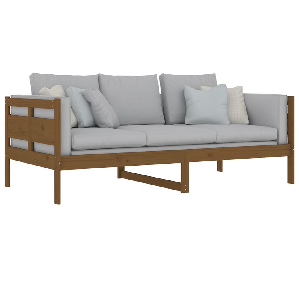 Slaapbank Massief Grenenhout Honingbruin 90X190 Cm