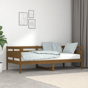 Slaapbank massief grenenhout 90x190 cm honingbruin