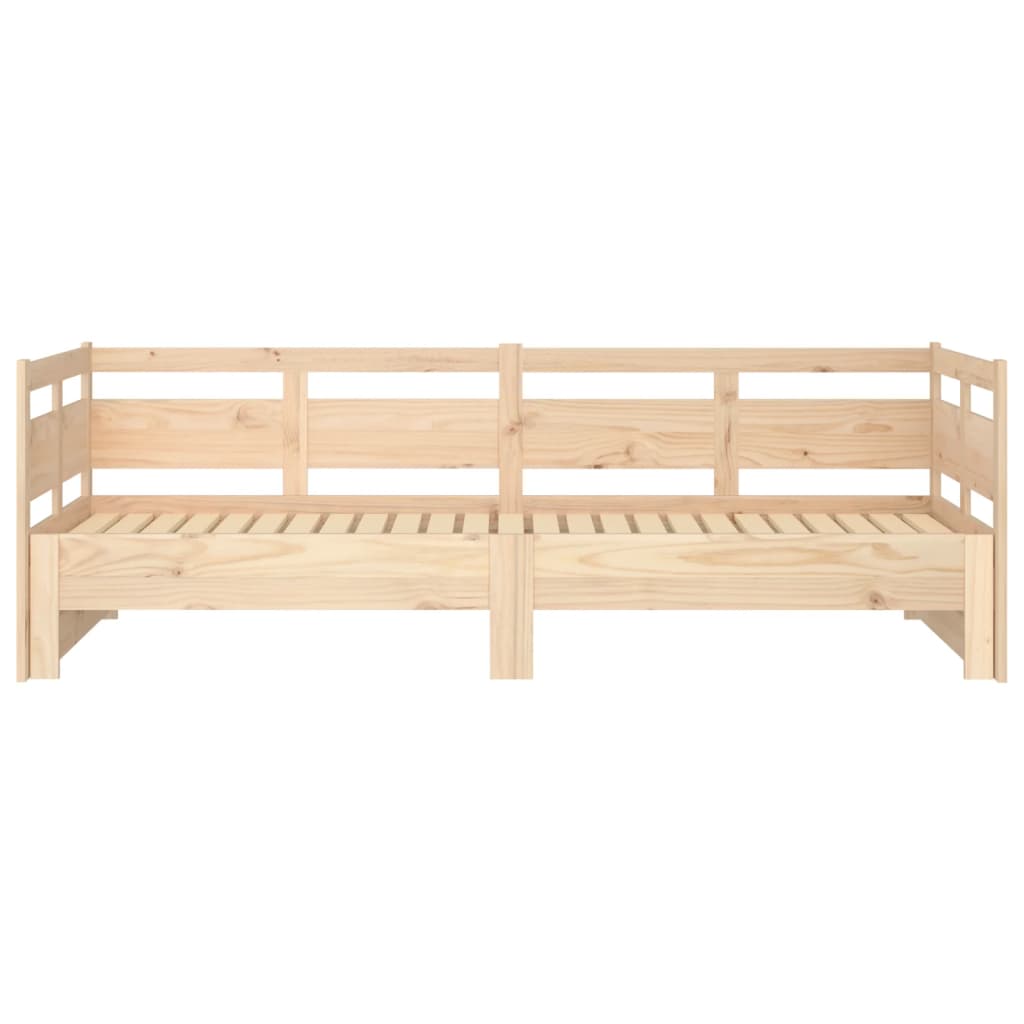 Slaapbank Uitschuifbaar Massief Grenenhout 2X(90X200) Cm