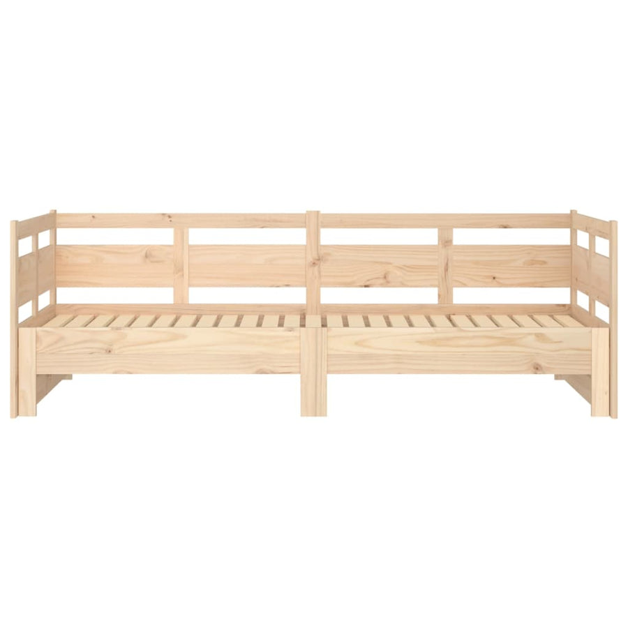Slaapbank Uitschuifbaar Massief Grenenhout 2X(90X190) Cm