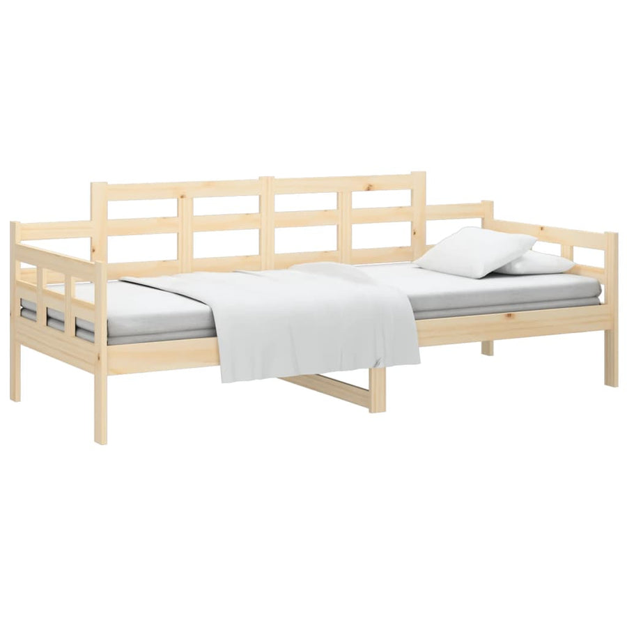 Slaapbank 90X200 Cm Massief Grenenhout 90 x 200 cm Naturel