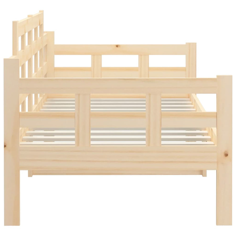 Slaapbank 90X200 Cm Massief Grenenhout 90 x 200 cm Naturel
