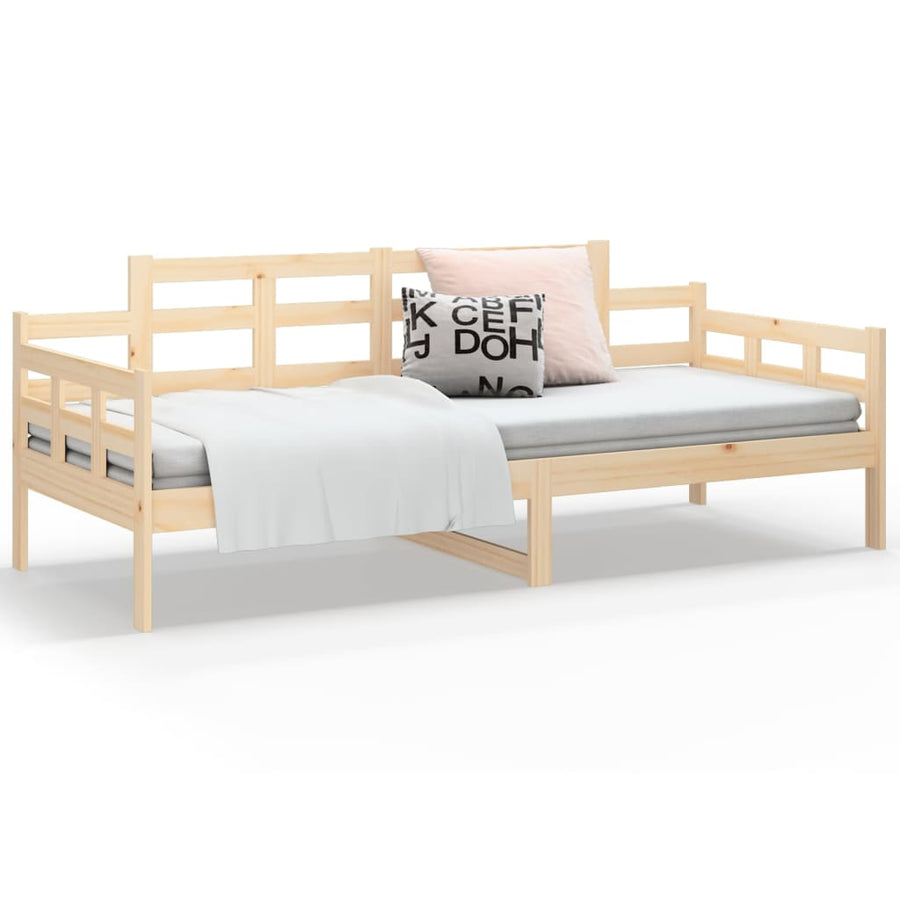 Slaapbank 90X200 Cm Massief Grenenhout 90 x 200 cm Naturel