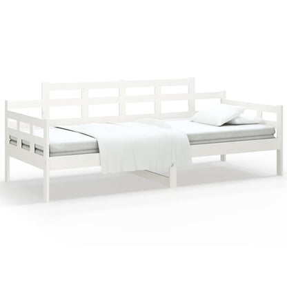 Slaapbank Massief Grenenhout Wit 90X200 Cm 90 x 200 cm