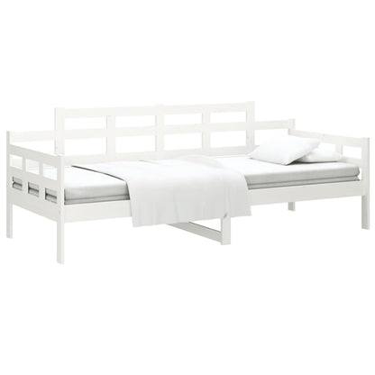 Slaapbank Massief Grenenhout Wit 90X200 Cm 90 x 200 cm