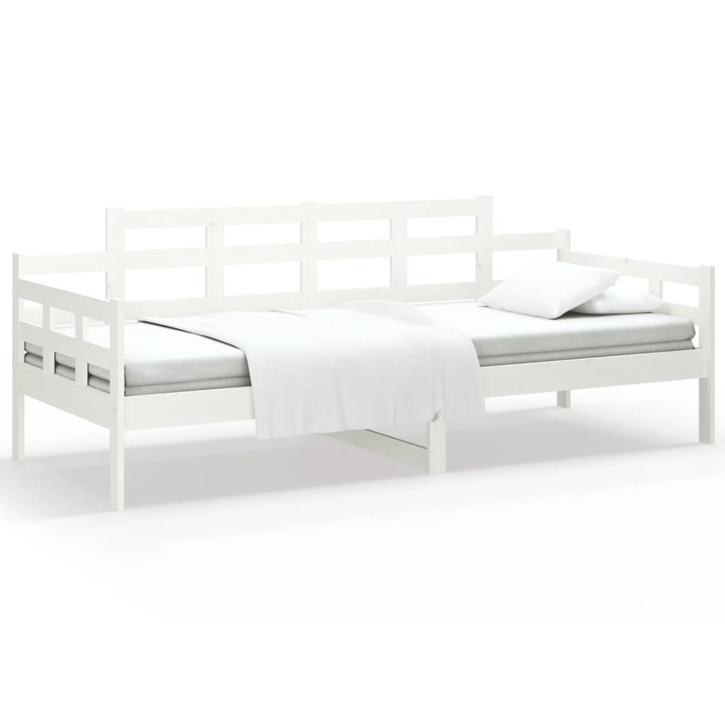 Slaapbank Massief Grenenhout Wit 80X200 Cm 80 x 200 cm