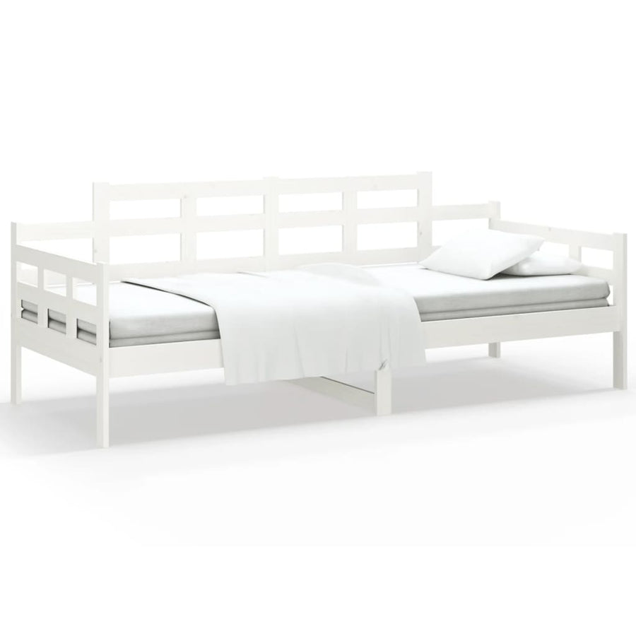 Slaapbank Massief Grenenhout Wit 80X200 Cm 80 x 200 cm