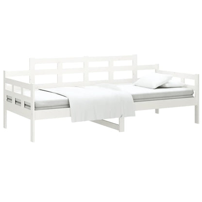 Slaapbank Massief Grenenhout Wit 80X200 Cm 80 x 200 cm