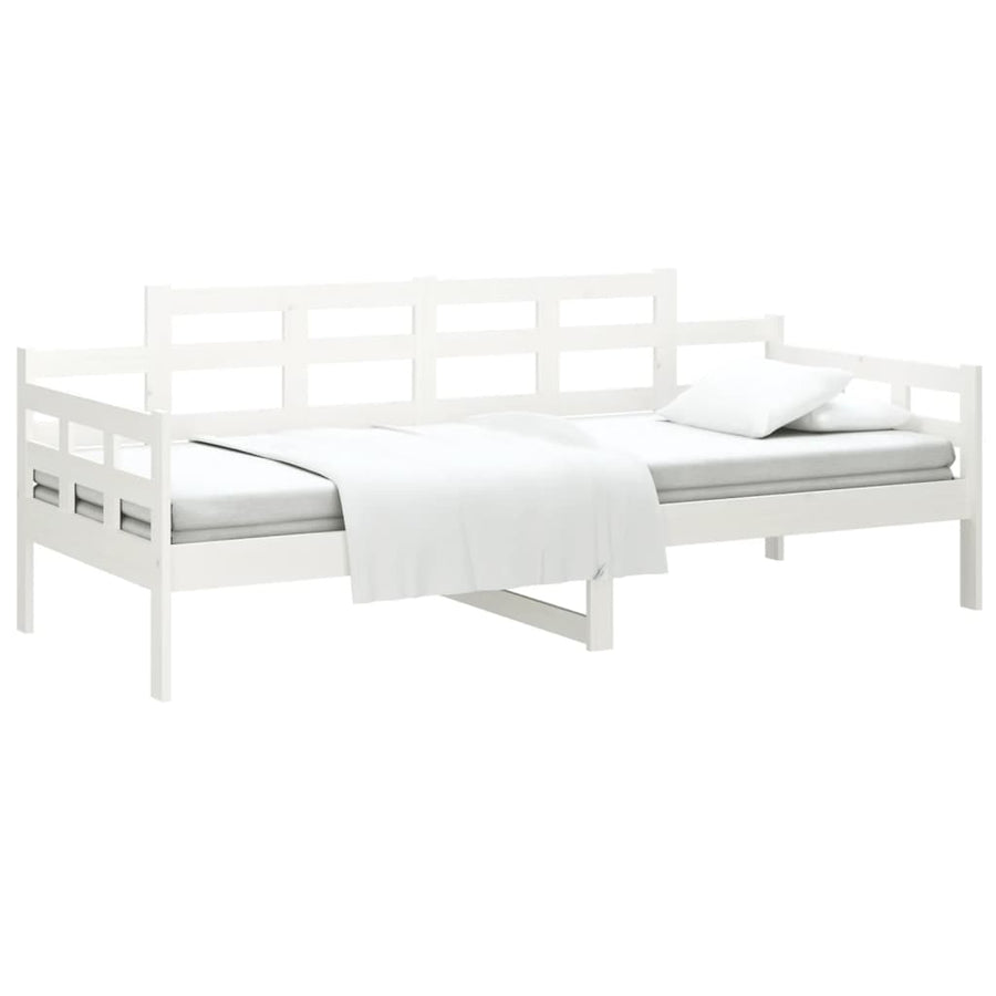 Slaapbank Massief Grenenhout Wit 80X200 Cm 80 x 200 cm