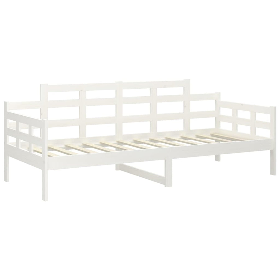 Slaapbank Massief Grenenhout Wit 80X200 Cm 80 x 200 cm
