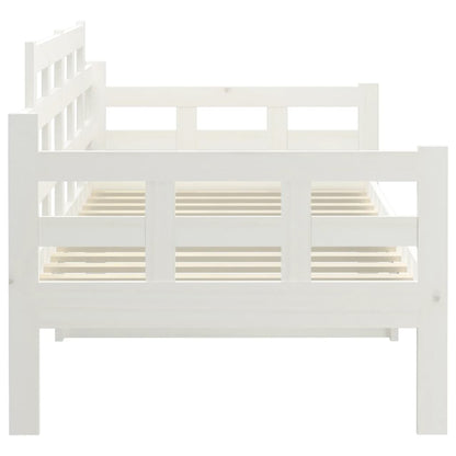 Slaapbank Massief Grenenhout Wit 80X200 Cm 80 x 200 cm